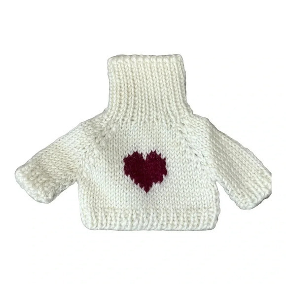 Boyds Bears Plush Casimir B Bean Retired Christmas Valentines 2 Sweaters 10" NWT - Picture 9 of 10